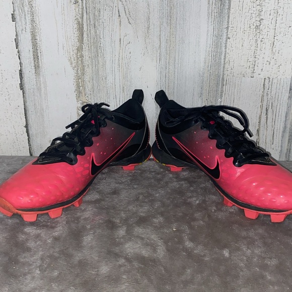 0627 Kids Nike FastFlex Black and Pink Soccer Cleats - Picture 4 of 10